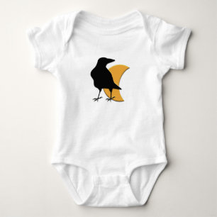 Body Para Bebê Corvo preto
