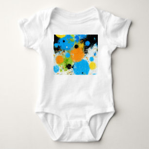 Body Para Bebê Cosmic Chromatic Splatter: Abstract Orbit