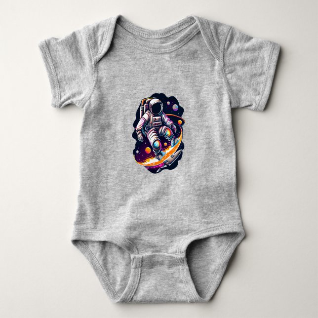 Body Para Bebê Cosmic Explorer (Frente)