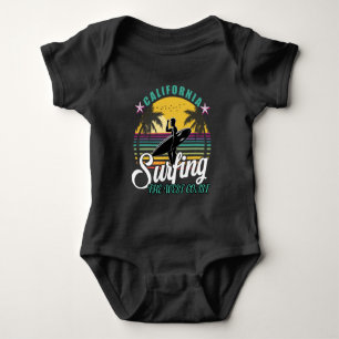 Body Para Bebê Costa Oeste - Fato de bebê surfador da Califórnia