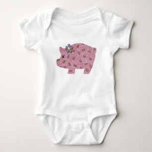 Body Para Bebê Country Pig Jersey Bodycase
