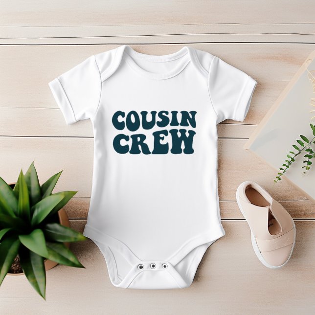 Body Para Bebê Cousin Crew | Família de Correspondência de Teais  (Criador carregado)