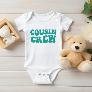 Body Para Bebê Cousin Crew   Família Teal Matching