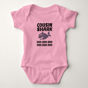 Body Para Bebê Cousin Shark Do Do - engrenagem Familiar Divertida