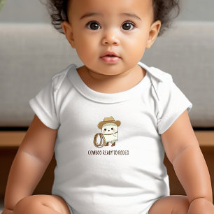 Body Para Bebê Cowboo Ready to Rodeo - Fantasma Cute