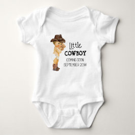 Body Para Bebê Cowboy Brevemente Anunciando Gravidez