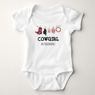 Body Para Bebê Cowgirl no Treinamento no País Ocidental