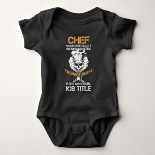 Body Para Bebê Cozinha Engraçada de Besta Culinária Cozinha Che