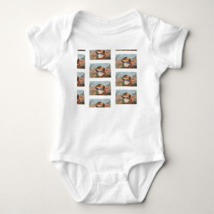 Body Para Bebê Cozy Autumn Mushroom Watercolor - Forest Floor Bol