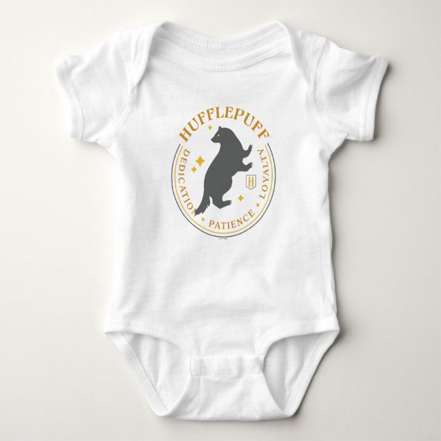Body Para Bebê Crachá de Orgulho da Casa HUFFLEPUFF™ (Frente)