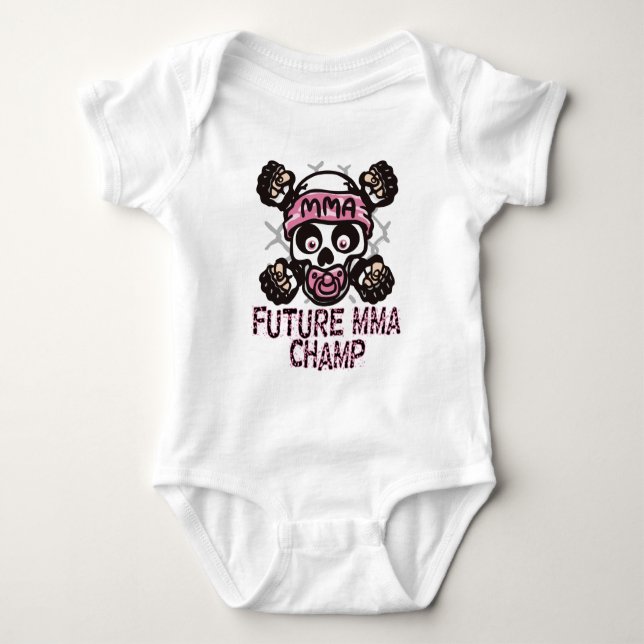 Body Para Bebê Crânio e Binky do Muttahida Majlis-E-Amal (Frente)