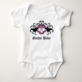 Body Para Bebê Crânio preto roxo
