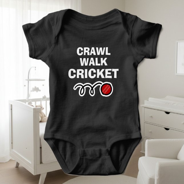Body Para Bebê CRAWL WALK CRICKET vestuário desportivo para novo  (cricket bodysuit for baby)