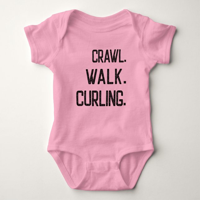 Body Para Bebê Crawl Walk Curling (Frente)