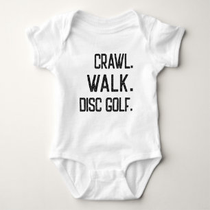 Body Para Bebê Crawl Walk Disc Golf, Disc Golfer Fofa