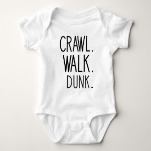 Body Para Bebê Crawl Walk Dunk - Basquetebol