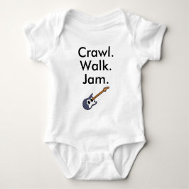 Body Para Bebê Crawl Walk Jam Guitar Bebê Roupa
