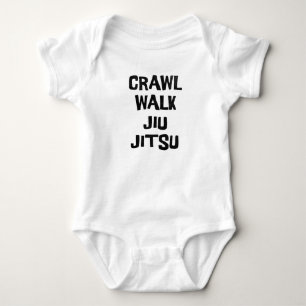 Body Para Bebê Crawl Walk Jiu-Jitsu Funny