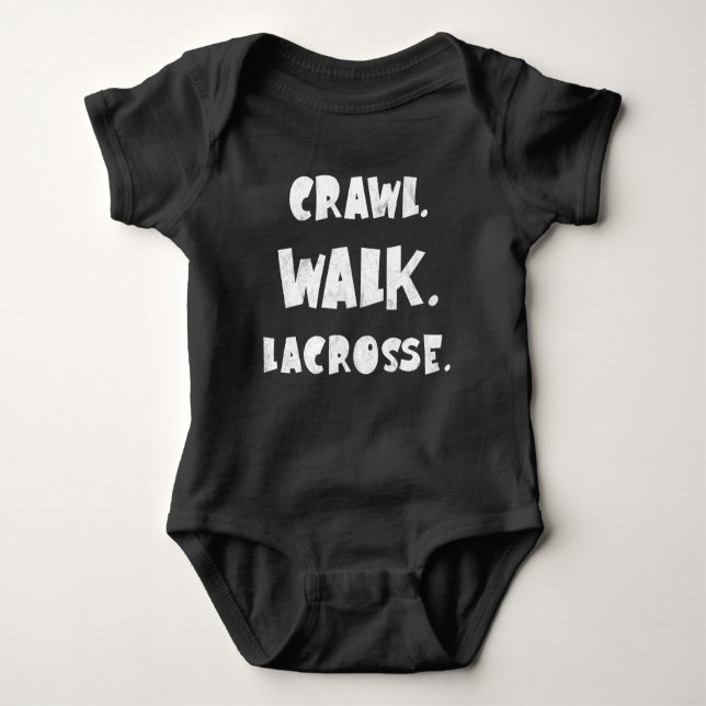 Body Para Bebê Crawl Walk Lacrosse (Frente)