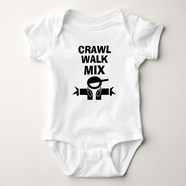 Body Para Bebê CRAWL WALK MIX, vestuário para bebês para o futuro (Frente)
