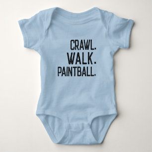 Body Para Bebê Crawl Walk Paintball, Cute Paintball