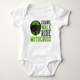Body Para Bebê Crawl Walk Ride Motocross