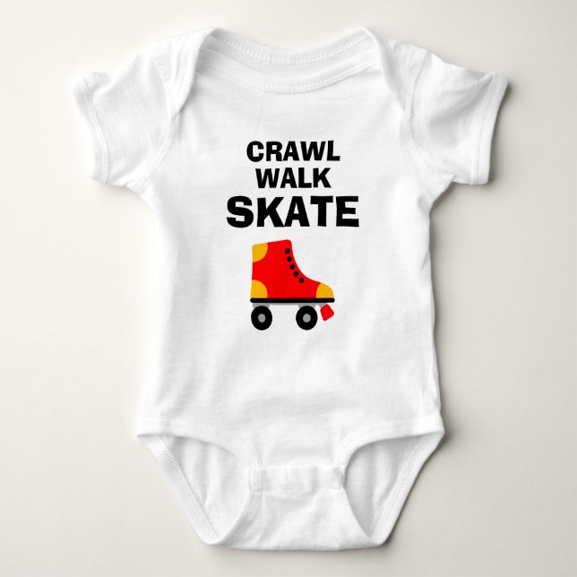 Body Para Bebê CRAWL WALK SKATE rolo giro skate carrinho de bebê  (Frente)