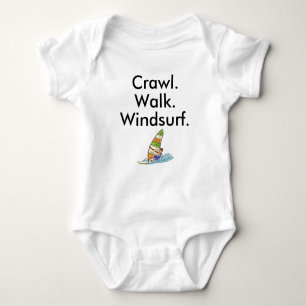 Body Para Bebê Crawl Walk Windsurf Windsurfer Baby Bodydress