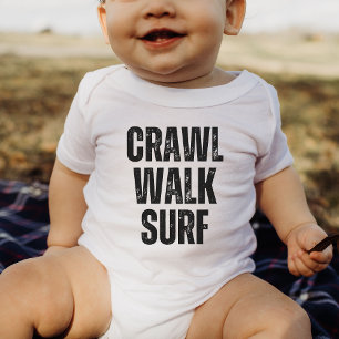 Body Para Bebê Crawl Walt Surf Verão Pequeno surfista Bebê Bodydr