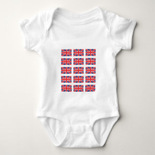 Body Para Bebê Creeper/Babygro da bandeira de Union Jack