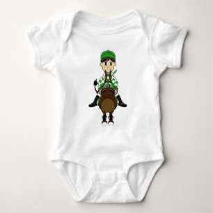 Body Para Bebê Creeper pequeno bonito do jóquei