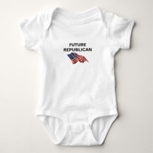 Body Para Bebê Creeper republicano do bebê