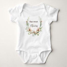 Body Para Bebê Crescendo como uma erva daninha, Delicado Botânico