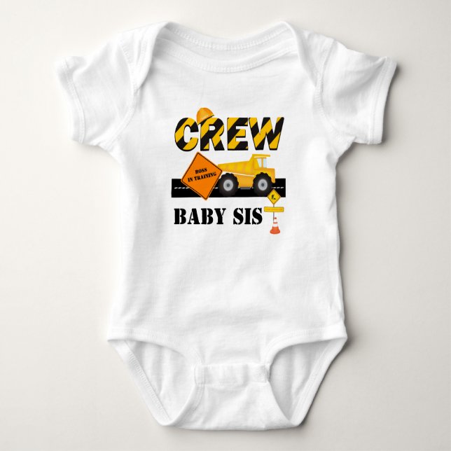 Body Para Bebê Criação Crew Bebê-Sis Bodyfit Palavra Personalizad (Frente)