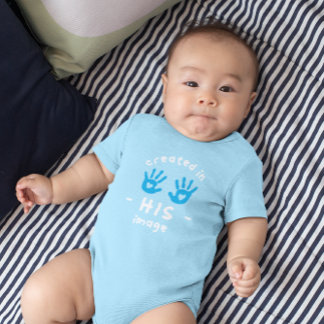 BODY PARA BEBÊ CRIADO À SUA IMAGEM CRISTÃO