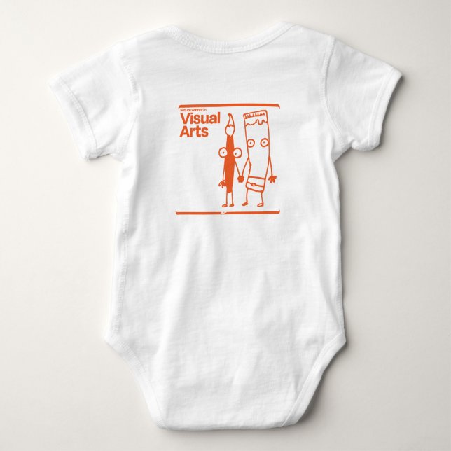 Body Para Bebê Criador de Artes Visuais (Verso)