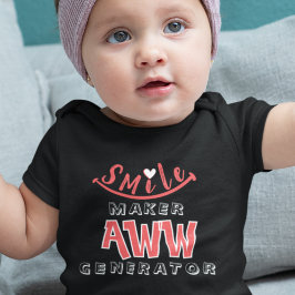 Body Para Bebê Criador de Sorriso Gerador de Aww Coração & Sorris