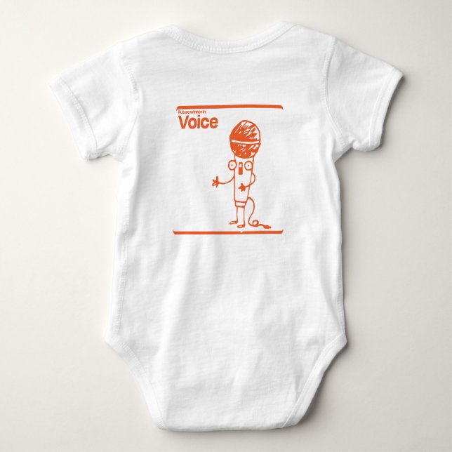 Body Para Bebê Criador de Voz (Verso)