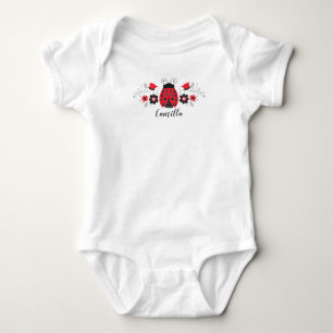 Body Para Bebê Criança de Damibute Vermelha Personalizada