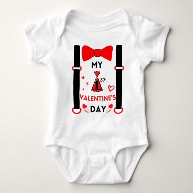Body Para Bebê Criança recém-nascida, meu primeiro Namorados (Frente)
