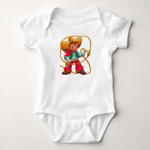 Body Para Bebê Criança Retro Menino Caubói Fofo Ocidental