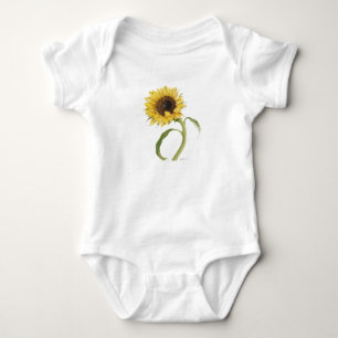 Body Para Bebê Criança Roupa de girassol