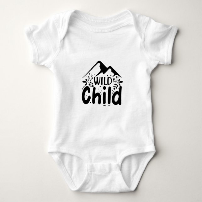 Body Para Bebê Criança selvagem  (Frente)