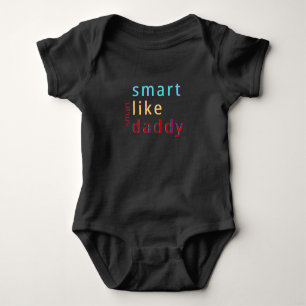 Body Para Bebê Crianças de Verão Inteligentes Como o Papai Bebê