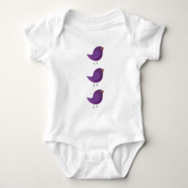 Body Para Bebê Crianças, passarinho fofo (Frente)