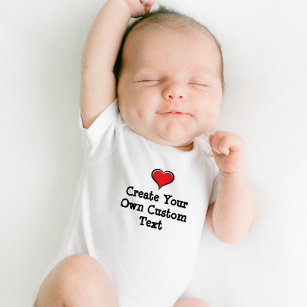 Body Para Bebê Criar seu próprio texto personalizado