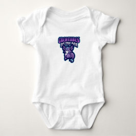 Body Para Bebê CriaturaMarinha CartoonLogo MíticoFofo|Oceano