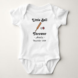 Body Para Bebê Cricket Baby Shower Little Ball Thrower Cricketer