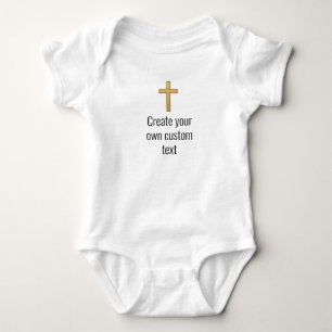 Body Para Bebê Crie religioso seu próprio texto personalizado Ve