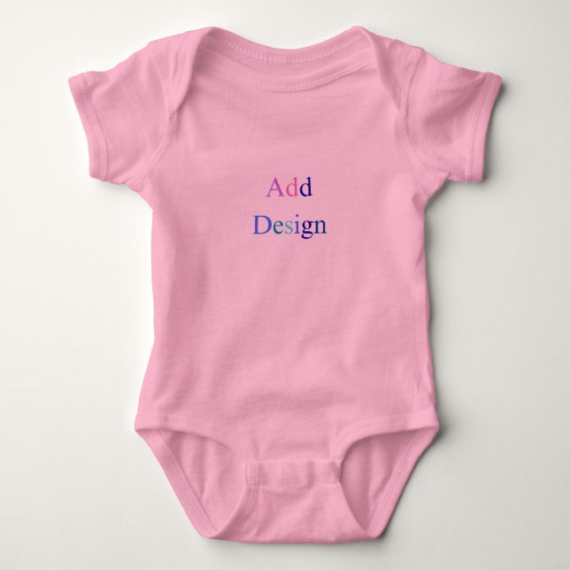 Body Para Bebê Crie seu próprio design personalizado preto (Frente)